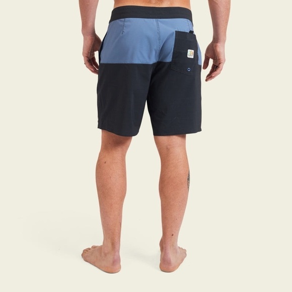 Howler Brothers Buchannon Boardshorts HB Chargers Antique Black/Blue Mirage NWT - Picture 12 of 12